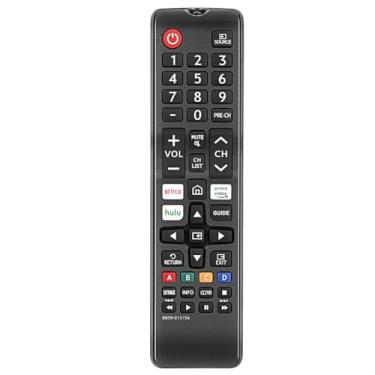 Imagem de Controle remoto de substituição para Samsung Smart TV e Samsung LED LCD QLED 4K 8K UHD 3D HDTV HDR Curved Crystal Smart TV com botão Netflix 2.2