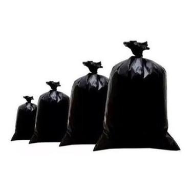 Imagem de Saco Para Lixo De 60 Litros Grosso Reforçado Pct C/5Kg Preto - Higipac