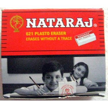 Imagem de Conjunto de 20 borrachas Nataraj 621 Plasto – Borracha branca – apaga sem deixar rastros