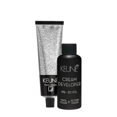 Imagem de Kit Keune Tinta Louro Claro 8 e Oxidante Cremoso Tinta & So Pure Color 6% 20 vol (2 produtos)
