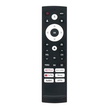 Imagem de PERFASCIN Controle remoto de substituição de voz ERF3AF90H adequado para Hisense Google Smart TV ERF3M90H ERF3S90H 00L8GDLT100C 00L8G-DLT100C 100L9HDLT100C 100L9H-DLT100C 100U8K