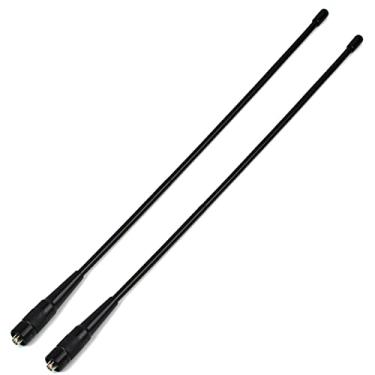 Imagem de TWAYRDIO SMA fêmea VHF UHF 70 cm 2 metros antena de rádio amador chicote antena de rádio bidirecional flexível de alto ganho para BAOFENG UV-82 UV-5R GT-3 BF-F8HP BF-888s Walkie Talkie (pacote com 2)