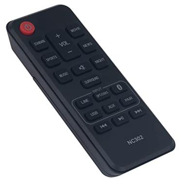 Imagem de NC302 NC302UH RTNC302UH Substituir Soundbar controle remoto adequado para Sanyo Sound Bar Speaker Home Theater System FWSB426F FWSB426FA NC306 NC306UH sub para Magnavox Soundbar NC307 NC307UH