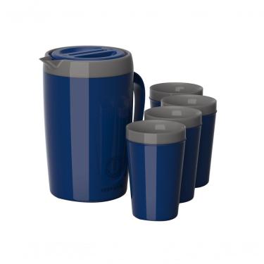 Imagem de Kit Jarra Caribe 2,0 Litros Uniterm Azul