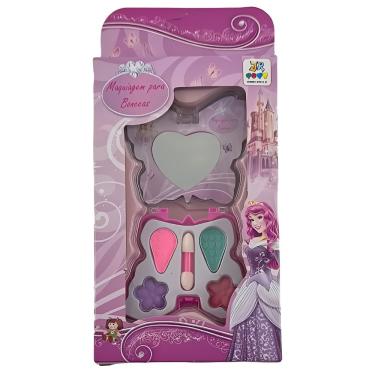 Imagem de Kit Maquiagem Em Estojo Borboleta Para Boneca Com 5 Itens E Espelho