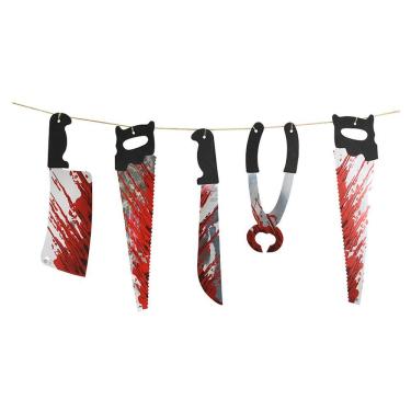 Imagem de Faixa Decorativa Halloween Ensanguentada - 1,8m X 35cm