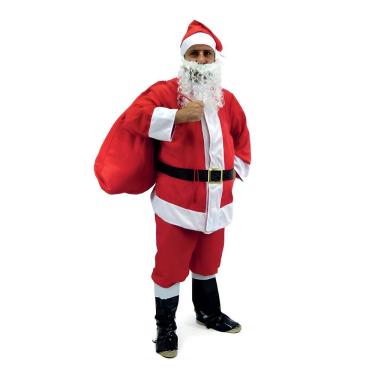 Imagem de Fantasia Papai Noel Adulto Traje Completo Tamanho P