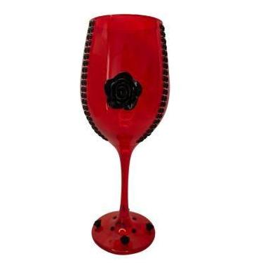 Imagem de Taça Vidro Pomba Gira Vermelha 490 ml - Bialluz