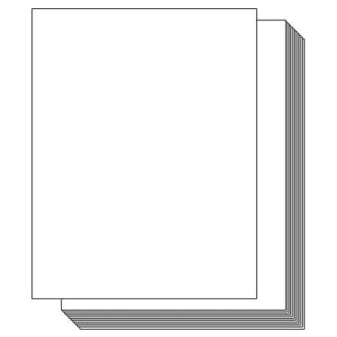 Imagem de Cartolina Ohuhu White 100 folhas 216 g/m2 8,5x11 para artesanato