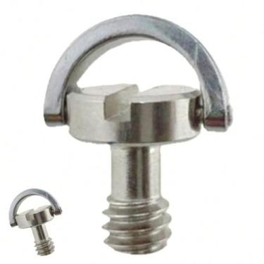 Imagem de Parafuso c/ alça rosca 1/4 altura 10mm p/ câmera tripe flash Engate Rá