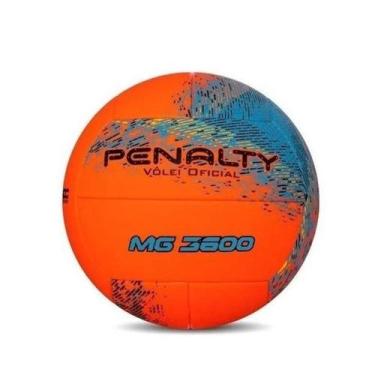 Imagem de Bola Volei Jogo Treino Penalty Mg 3600 Xxi, Laranja, Azul, UN