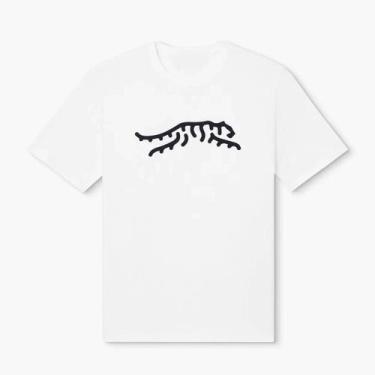 Imagem de Camiseta Masculina Vermelha Tiger Woods Golf Solta Confortável Em Torn