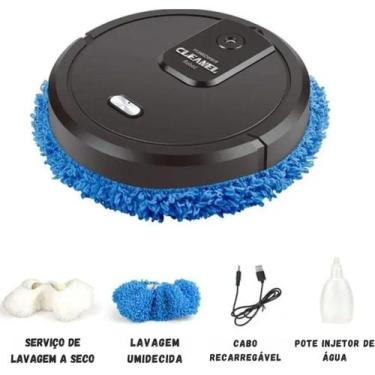 Imagem de Robot Mop Automático 2024 Preto Bivolt - Atena