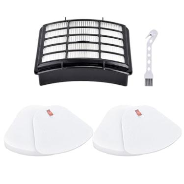 Imagem de Conjunto de substituição de 1+2 filtros para aspiradores verticais Shark Navigator – Compatível com NV350, NV351, NV352, NV355, NV356, NV360, NV370, UV440, UV540 – Compare com XFF350 e XHF350