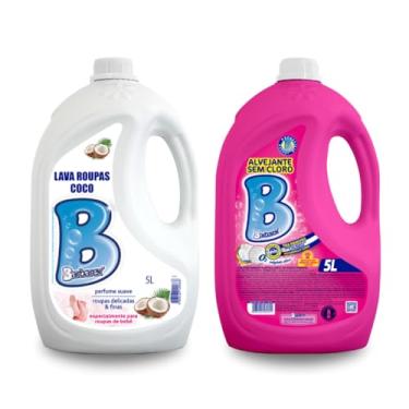 Imagem de Kit Sabão Coco e Alvejante Sem Cloro 5 Litros Barbarex