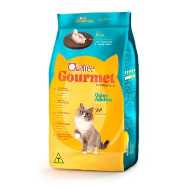 Imagem de Ração para Gatos Adultos Quatree Gourmet Sabor Peixe 1Kg
