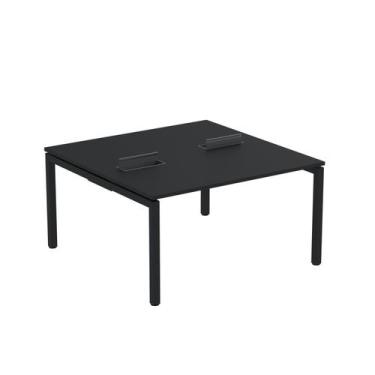 Imagem de Estação de Trabalho Mesa Plataforma Escritório Dupla para 2 Pessoas co