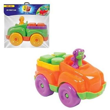 Imagem de Brinquedo Bebê Carrinho de Encaixe Mini Carro Infantil Baby - Camp