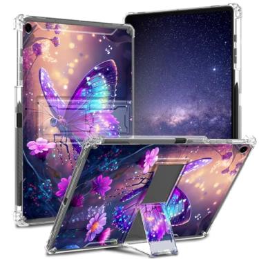 Imagem de ACWDMKH Capa para Galaxy Tab A9 Plus, capa para Samsung Galaxy Tab A9 Plus com suporte, canto reforçado de TPU transparente para tablet Samsung A9 + Plus 11 polegadas 2023 SM-X210/X216/X218, glitter