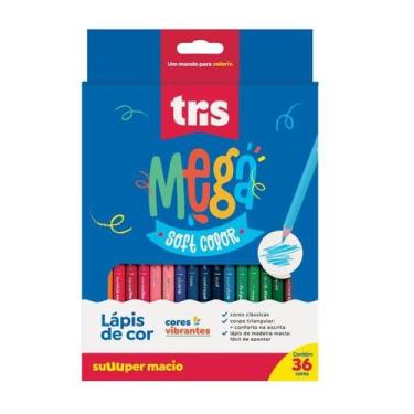 Imagem de Lapis cor tris mega soft cjto 36cor