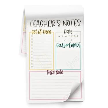 Imagem de Bloco de notas para professores, lista de tarefas, 50 páginas removíveis, bloco de anotações, planejador de sala de aula, artigos de papelaria essencial para crianças - 12 escolas para presente de