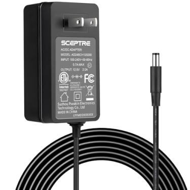 Imagem de Kado Adaptador CA 12V-2A 24W Cabo de alimentação peças genuínas feitas para monitor Sceptre E205W-16003R E205W-1600SR E205W-16003RT E205W-16003RT1 E205W-16003RTT E209W-16003R E209W-16003R E20993R W