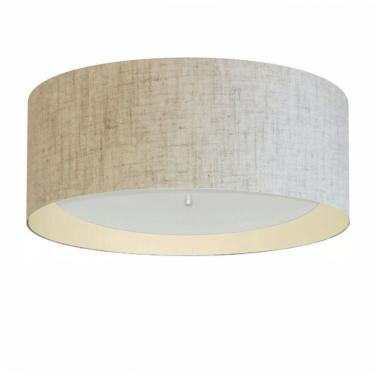 Imagem de Plafon Para Sala Cilíndrico Sl-3008 Cúpula Cor Rústico Bege Bege