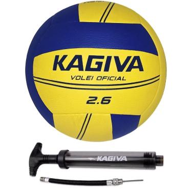 Imagem de Bola Volei Kagiva 2.6 Oficial + Bomba de Ar Kagiva