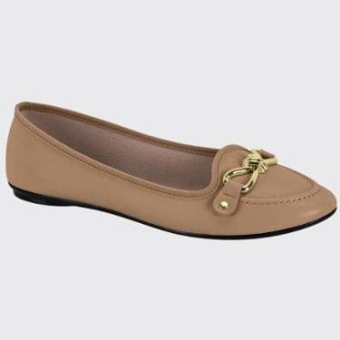 Imagem de Sapato Slip On Feminino Fivela Ouro Confort Moleca 5726.141.7800-Feminino