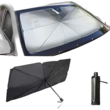 Imagem de Protetor Quebra Sol Veicular Preto/Prata 1.35 x 0.75 cm