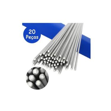 Imagem de 20 Varetas Solda Mágica Alumínio com fluxo interno Baixa Temperatura B