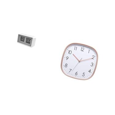Imagem de Fenteer Relógio de Mesa Silencioso com Flip, Grande Display, Relógio de Parede Digital Vintage, Design Artístico Prático para Casa, Dormitório, Mesa de Jantar