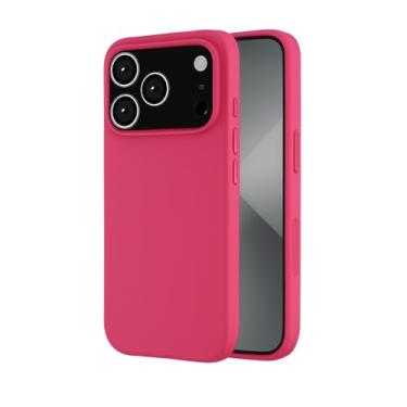Imagem de Capa Capinha Case Premium Compatível Com iPhone 17 Pro Max Aveludada Anti Impacto Reforçada Silicone Emborrachado Com Proteção De Câmera (ROSA CHICLETE)