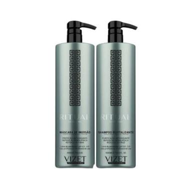 Imagem de Kit ritual shampoo e mascara vizet 1l