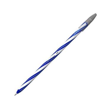 Imagem de Caneta Gel Spiro 0.7mm Azul CiS Vibrante Escolar Colorida Prova Texto 