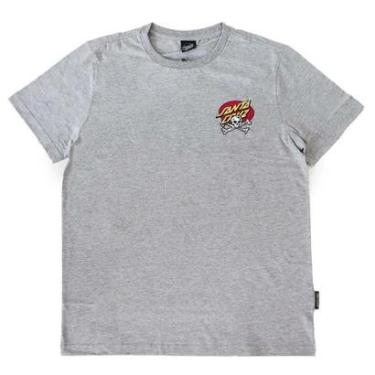 Imagem de Camiseta Santa Cruz Meek OG Slasher Hand Cinza-Unissex