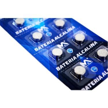 Imagem de Bateria Botão Alcalina LR41 AG3 1,5V 10 Peçass - Tudo em Caixa