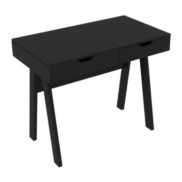 Imagem de Penteadeira/escrivaninha 90,5cm Com Espelho E 1 Gaveta Multimóveis Cr25278 Preto