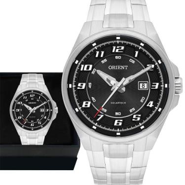 Imagem de Relógio Masculino Orient Analógico Prata Prova D'água Luxo