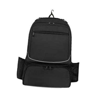 Imagem de Dynwave Bolsas de tênis, bolsos laterais, raquetes, mochila, mochila de ginástica, mochila com compartimento para calçados, para esportes, mochila, treino, Preto