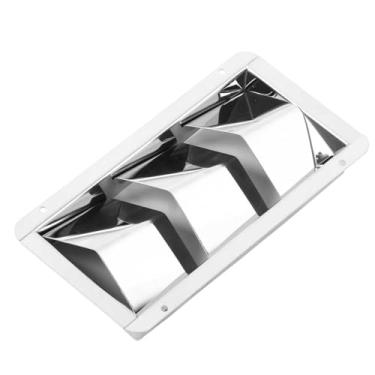 Imagem de Chiffonade Tampa de grade de ventilação marinha de aço inoxidável 304 Ventiladores de grade de design com venezianas quadradas aplicação de barco (3 compartimentos)