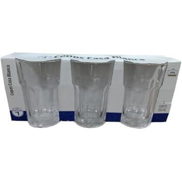 Imagem de Kit 3 Copo de Vidro 350ml transparente