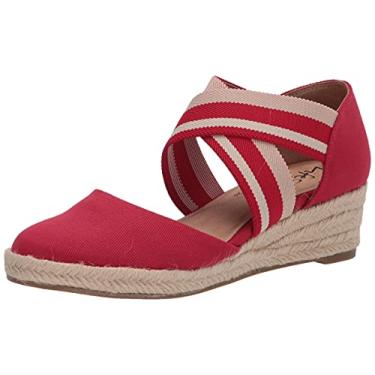 Imagem de LifeStride Mocassim feminino Keaton Wedge, Vermelho fogo, 35