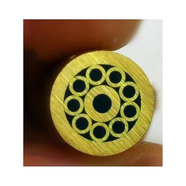 Imagem de Rebites De Mosaico Para Cabo De Faca, 8mm De Diâmetro - 1 Peça, 20 Designs Requintados, 9/39cm De Comprimento, Construção Em Aço, Latão E Cobre, Para Fabricação De Facas DIY(Pattern 11,39cm)