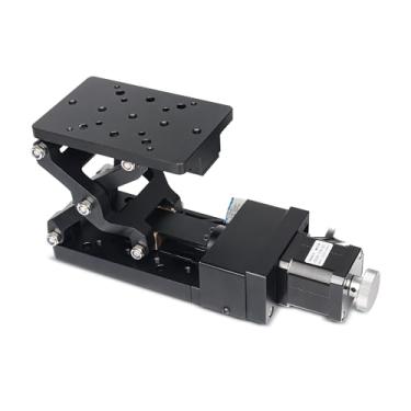 Imagem de RATTMMOTOR Plataforma de elevação motorizada, 60 mm Stroke Z-Axis Electric Slide Stage Mesa de elevação vertical ótica com motor de passo Nema17 (HTZ120-42P)