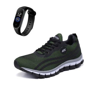 Imagem de Combo Tênis Masculino Com Relogio Fino Ideal para Caminhar, Treinar e Usar no Dia a Dia-Masculino