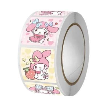 Imagem de Adesivos De Cartoon Sanrio Kuromi Hello Kitty My Melody 500pcs/Rolo Pr