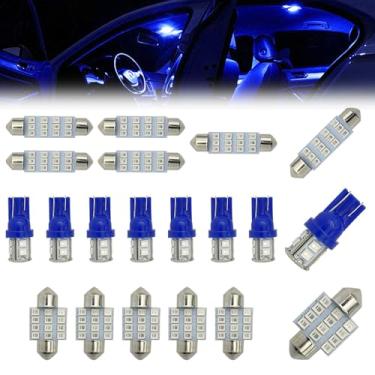 Imagem de JYIS 20 peças de luzes LED interiores para carros, T10 194 DE3175 578 31 mm 42 mm luzes de substituição, luzes brancas de cúpula de mapa interno, luzes de porta-malas de porta de matrícula, universal