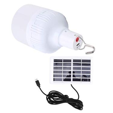 Imagem de SPYMINNPOO Luz Solar Portátil de 50 W Com Alcance de Iluminação de 10 M, Corpo Em ABS Durável, Bateria de 1500 MAh, Adequada para Atividades Ao Ar Livre, Tamanho 5,3 X 3 pol., Em Branco