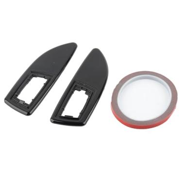 Imagem de lyrlody 2PCS Indicador Lateral REPAMENTO DE REPAMAÇÃO Indicador Lateral Surrounds Tampa DE Marcador Abs Black Fit Corsa (Preto brilhante)